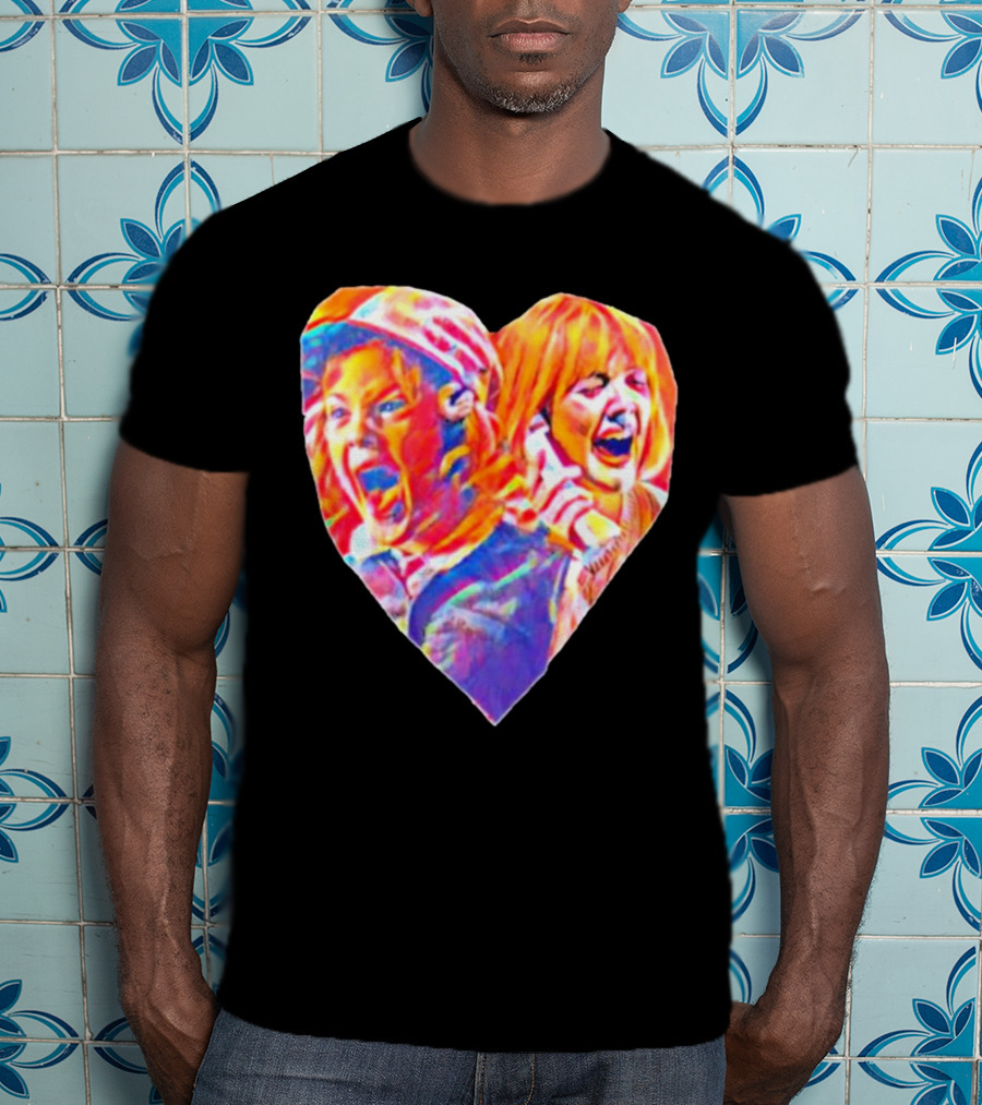 Vintage Movie Scream Drew Barrymore Heart Shaped T-Shirt