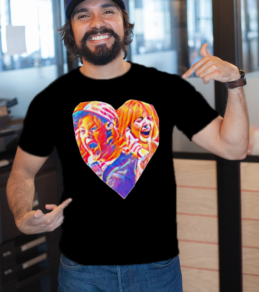 Vintage Movie Scream Drew Barrymore Heart Shaped T-Shirt