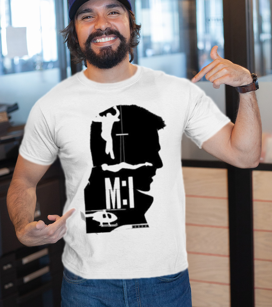 Mission Impossible Series MI Essential Silhouette And Helicopter Scene T-Shirt