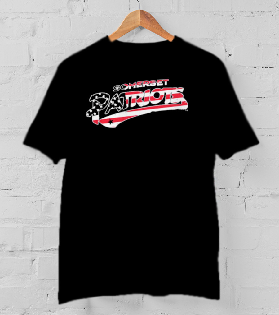 Somerset Patriots Stars And Stripes Wordmark T-Shirt