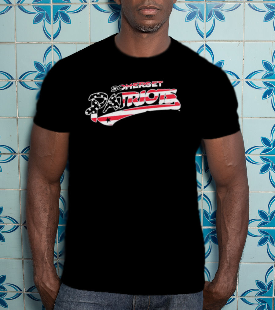 Somerset Patriots Stars And Stripes Wordmark T-Shirt