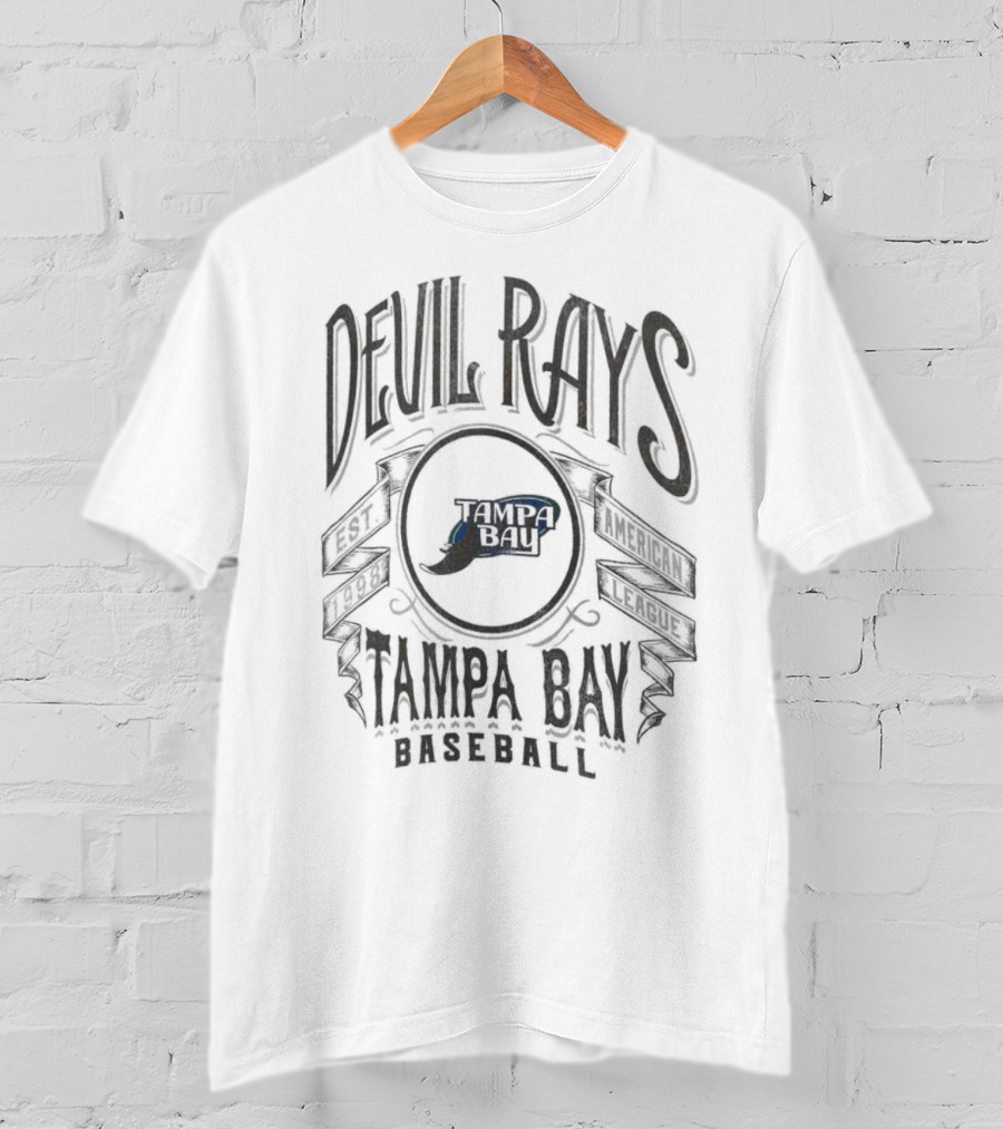 Devil Rays Tampa Bay Baseball Darius Rucker Collection Distressed Rock American League T-Shirt