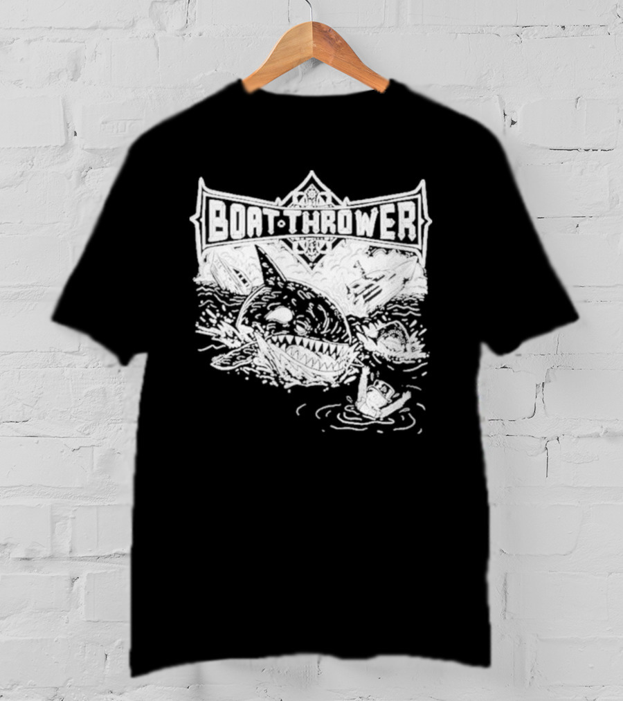BOAT THROWER Shark Battle Adventure T-Shirt