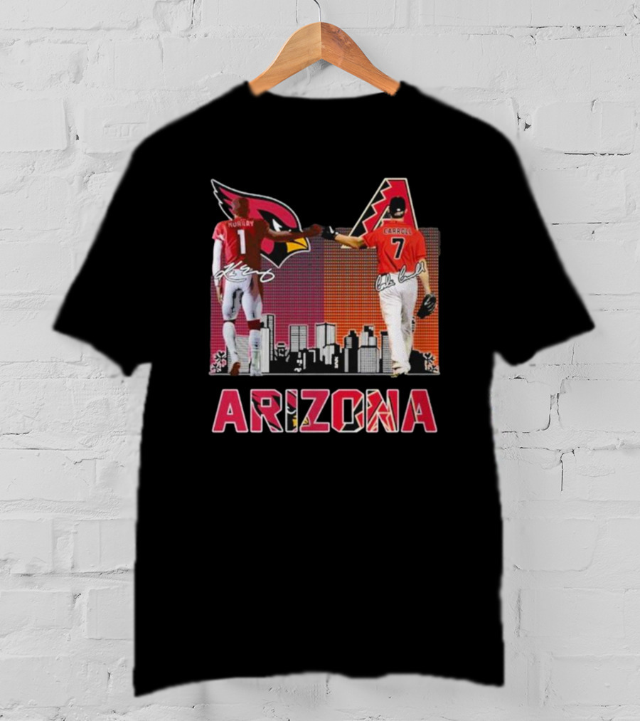 Arizona Cardinals Diamondbacks Kyler Murray And Corbin Carroll Signatures T-Shirt