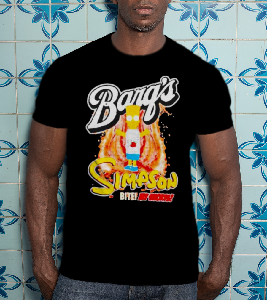 Barg’s Root Beer Bart Simpson Bite My Shorts T-Shirt