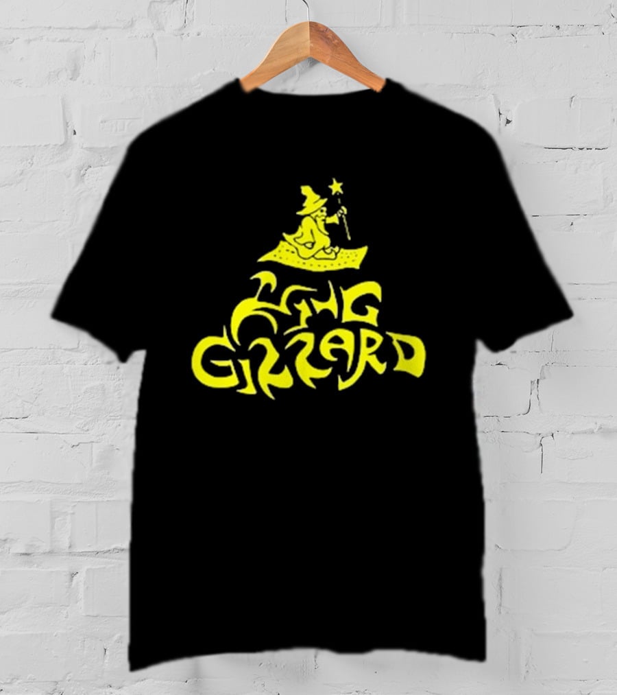 King Gizzard And The Lizard Wizard San Francisco 16 Yellow Wizard On Carpet T-Shirt