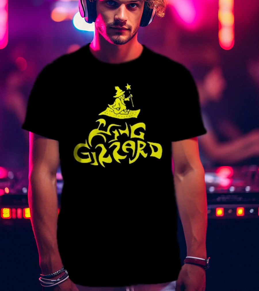 King Gizzard And The Lizard Wizard San Francisco 16 Yellow Wizard On Carpet T-Shirt