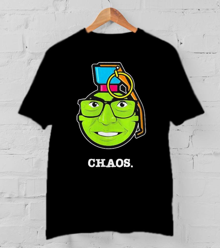 Lebatard And Friends Store Chaos Grenade Icon With Glasses And Smile T-Shirt