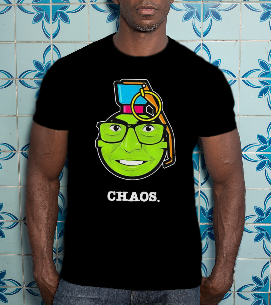 Lebatard And Friends Store Chaos Grenade Icon With Glasses And Smile T-Shirt