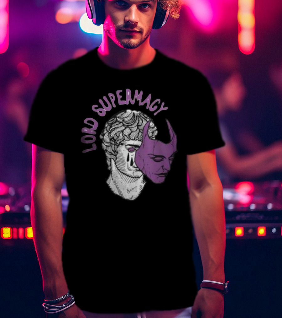Lord Supremacy Duality Mask Tears Sketch T-Shirt