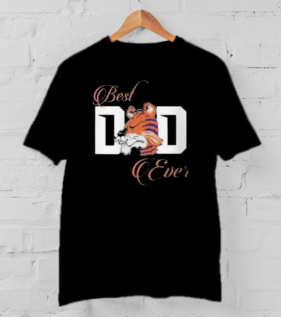 Best Dad Ever Clemson Tigers Football T-Shirt