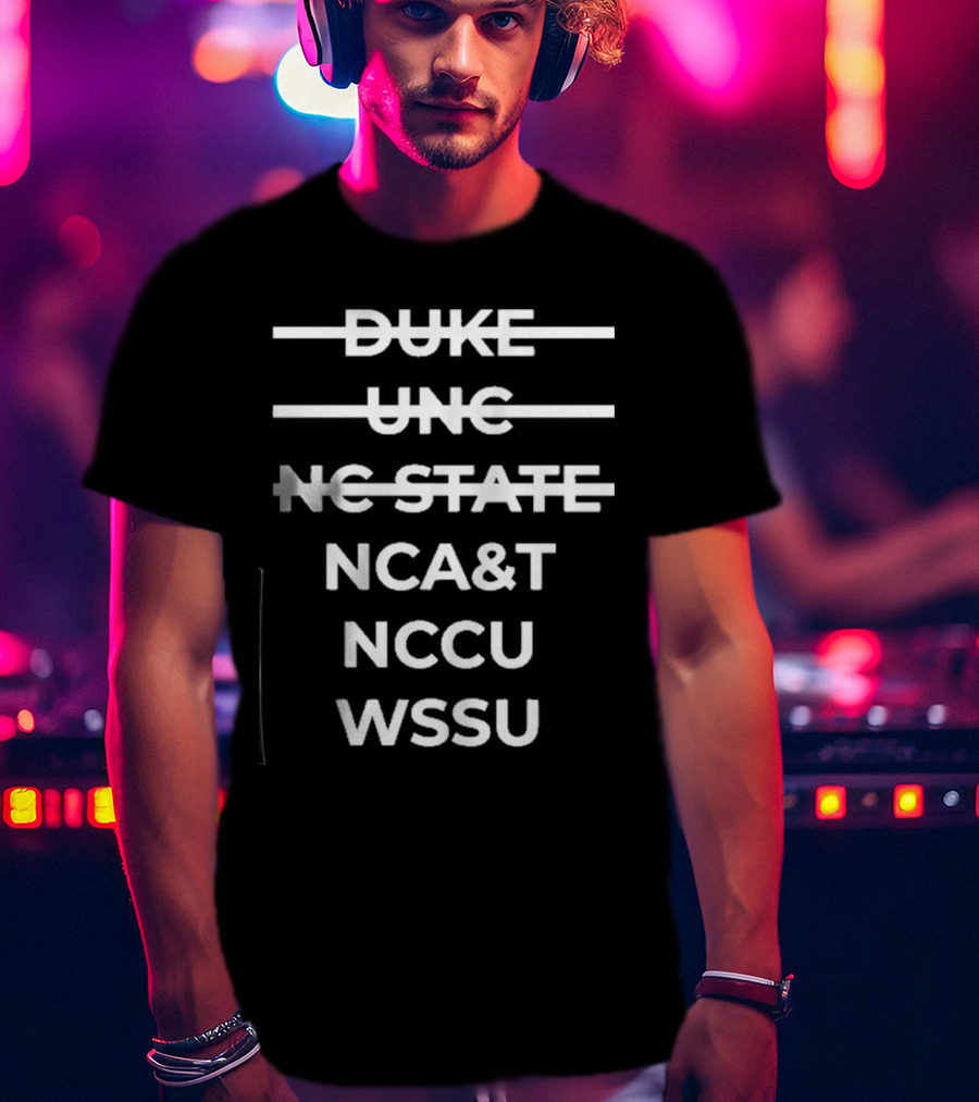 HomecomingSZN Merch NCA&T NCCU WSSU Duke UNC NC State Crossover T-Shirt