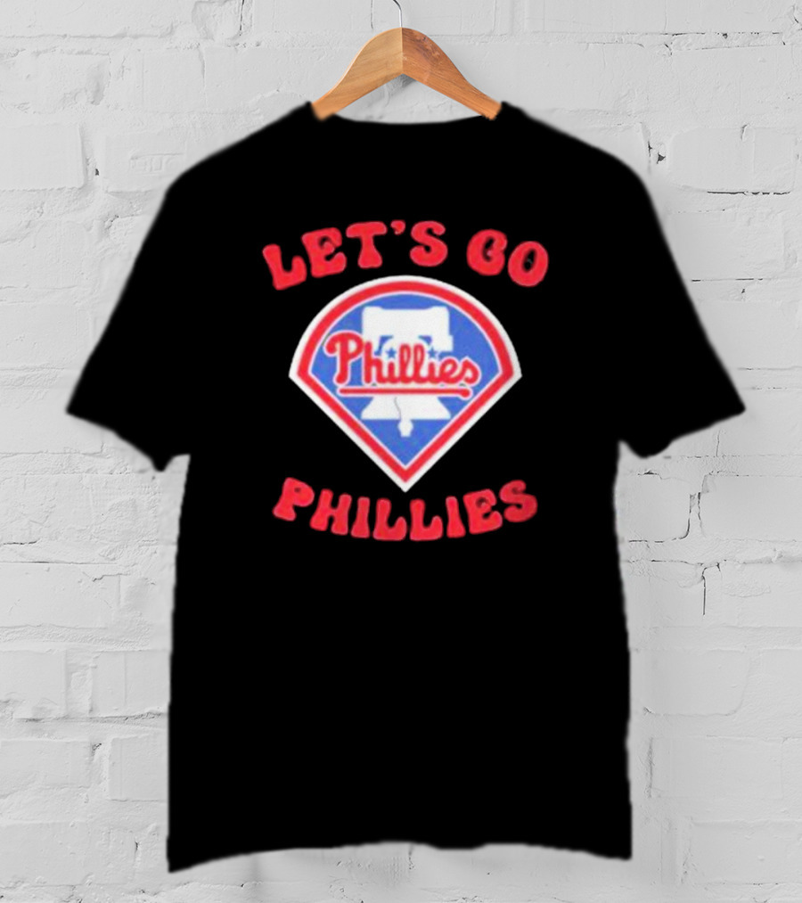 Let's Go Phillies Liberty Bell Baseball Team Fan Support T-Shirt