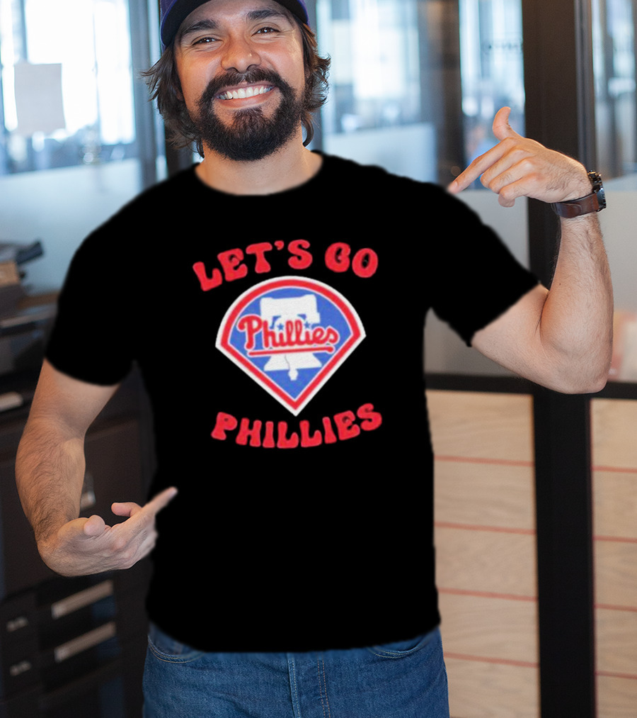 Let's Go Phillies Liberty Bell Baseball Team Fan Support T-Shirt