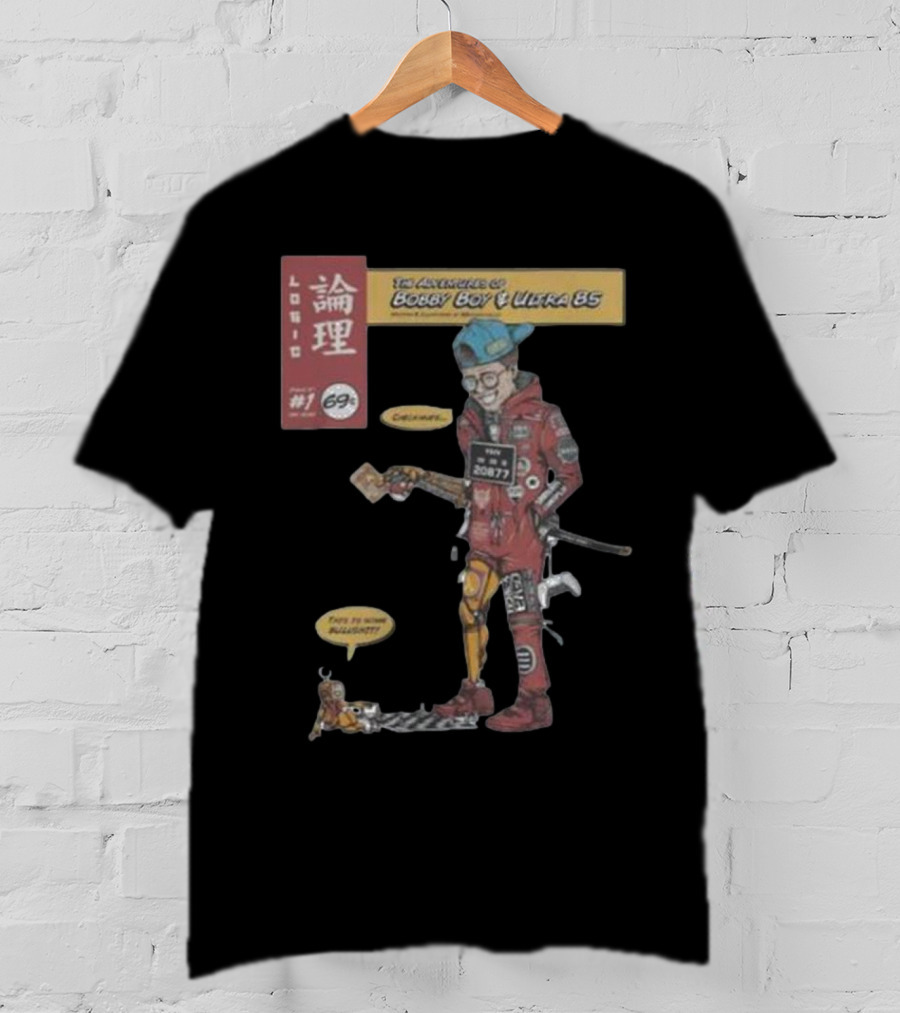 Logic Merch Adventure Of Bobby Boy Ultra 85 Comic Art 2077 T-Shirt
