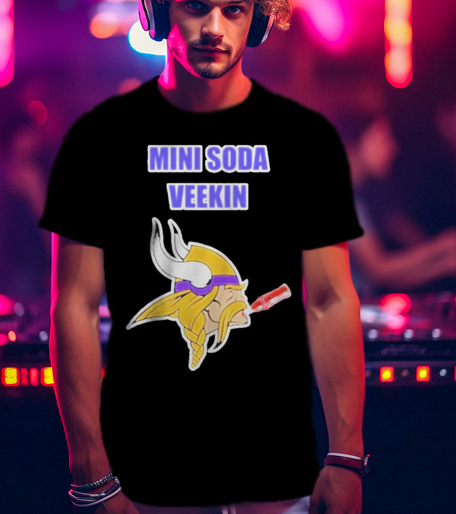 MINI SODA VEEKIN Viking Drinking Soda T-Shirt