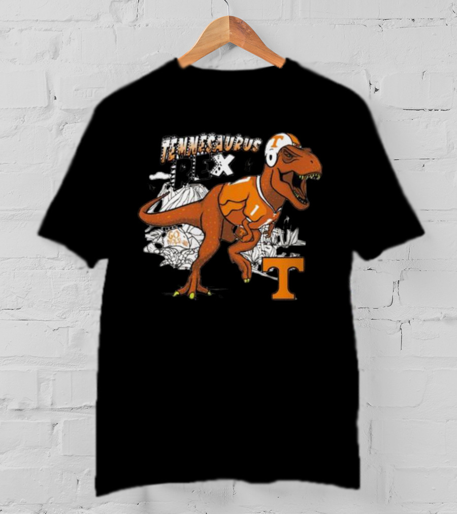 Tennesaurus Rex Football Dinosaur Tennessee Vols T-Shirt