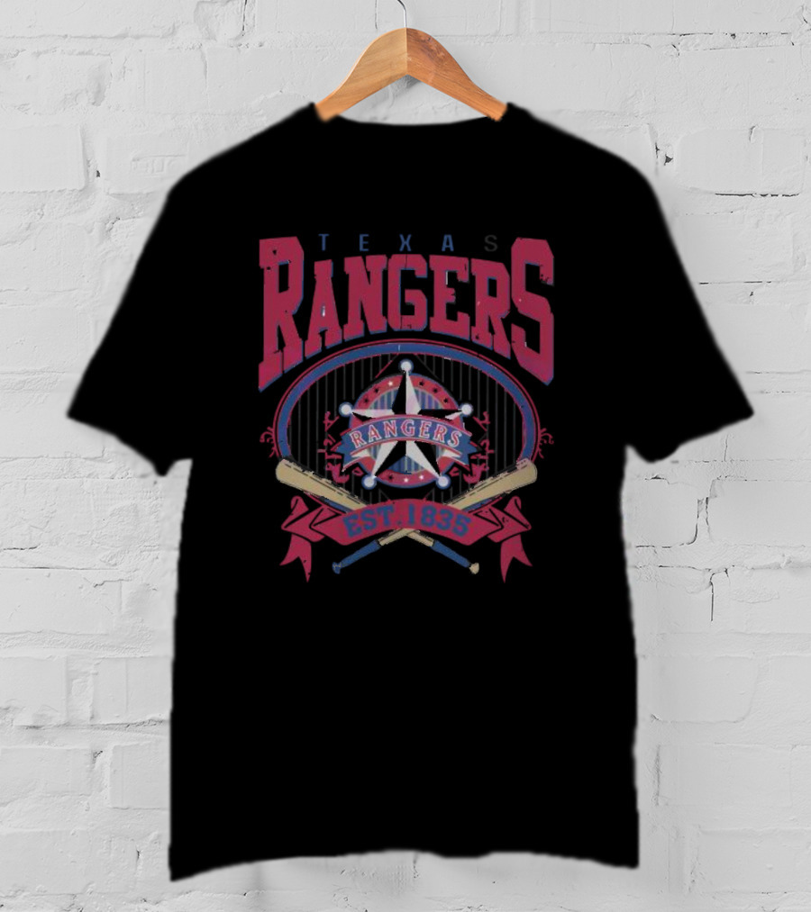 Texas Rangers Baseball Est. 1835 Vintage 90s MLB T-Shirt