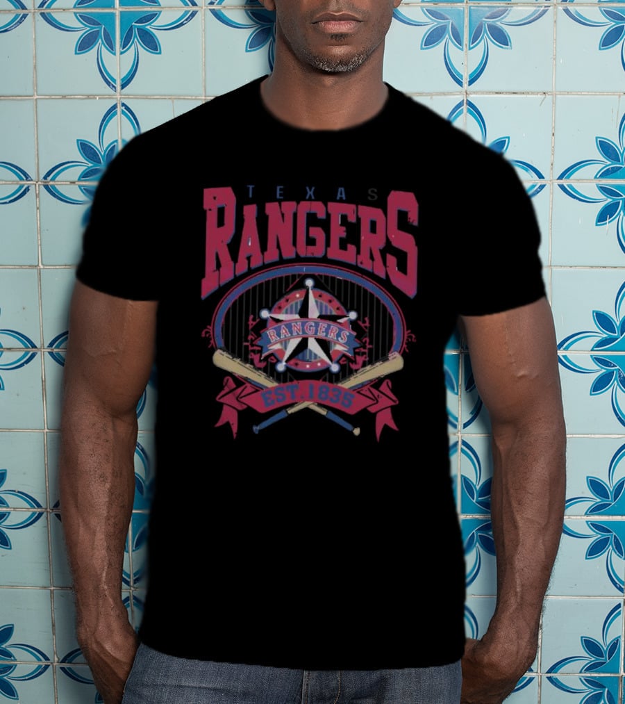 Texas Rangers Baseball Est. 1835 Vintage 90s MLB T-Shirt