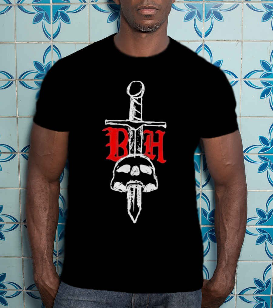 BTH Believe The Hype Skull Dagger T-Shirt