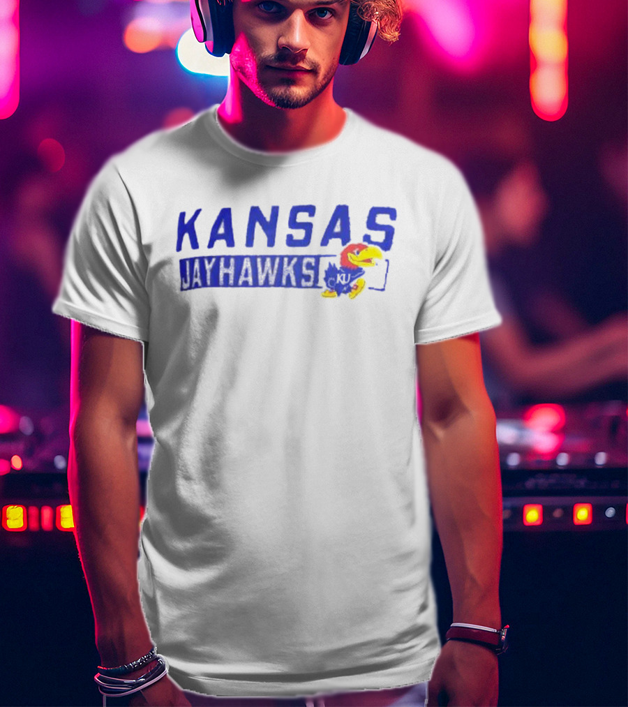Kansas Jayhawks KU Champion Slate Impact Knockout T-Shirt
