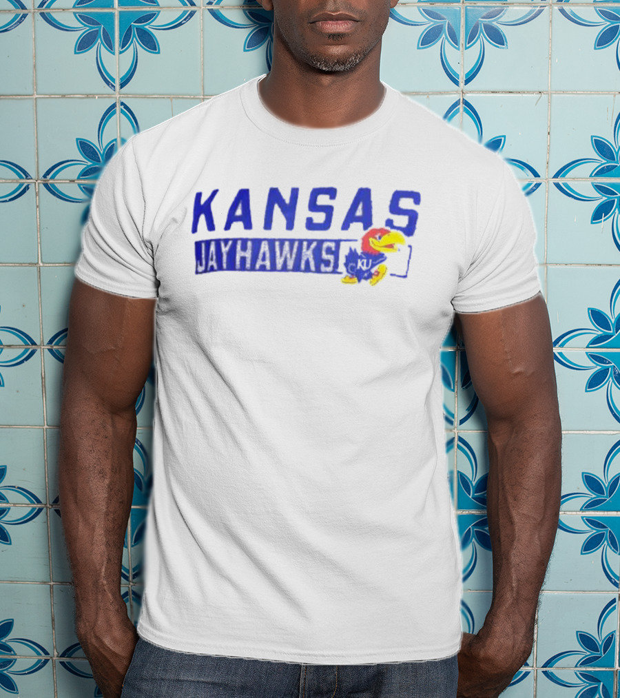 Kansas Jayhawks KU Champion Slate Impact Knockout T-Shirt