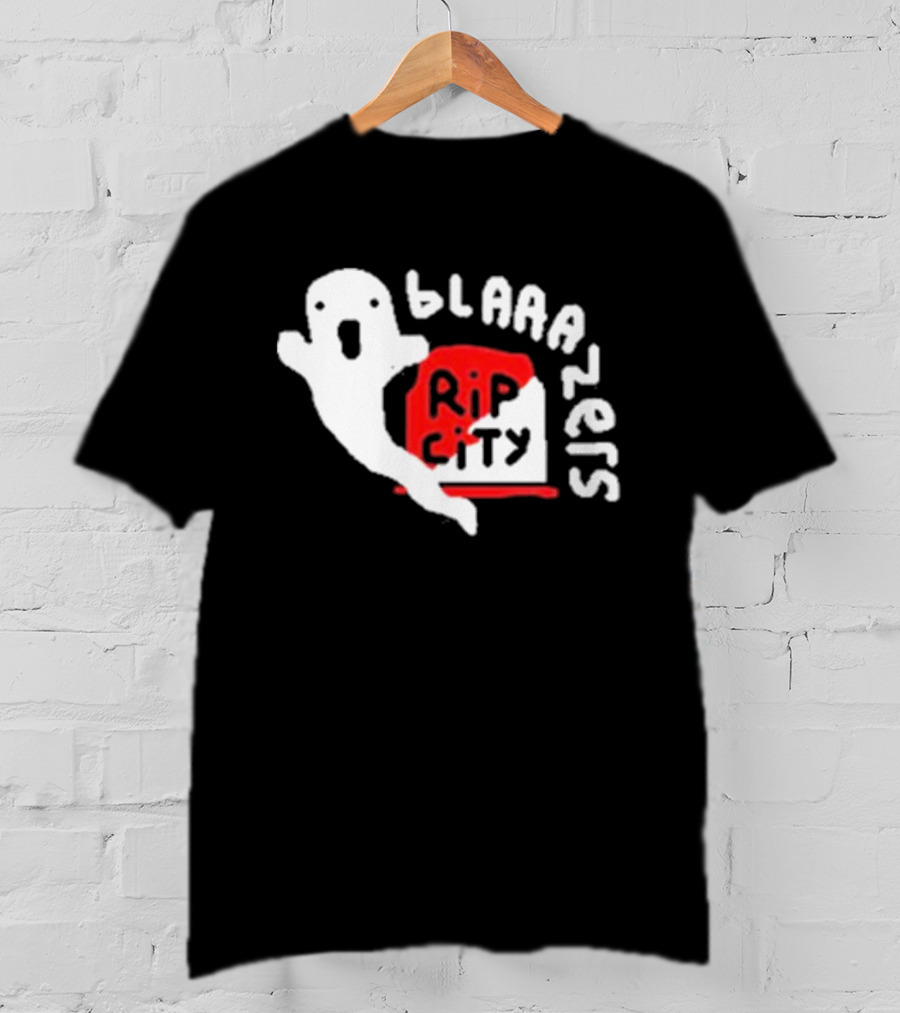 Rip City Blaaazers Ghost And Tombstone T-Shirt