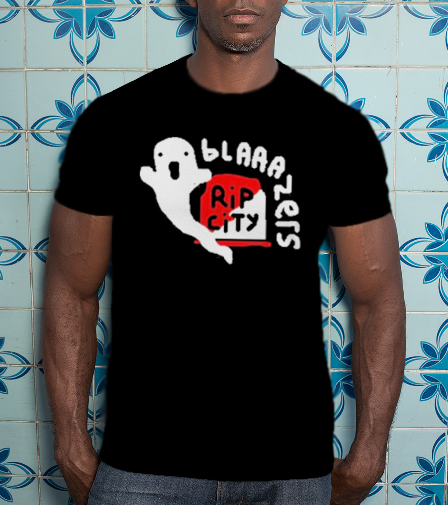 Rip City Blaaazers Ghost And Tombstone T-Shirt