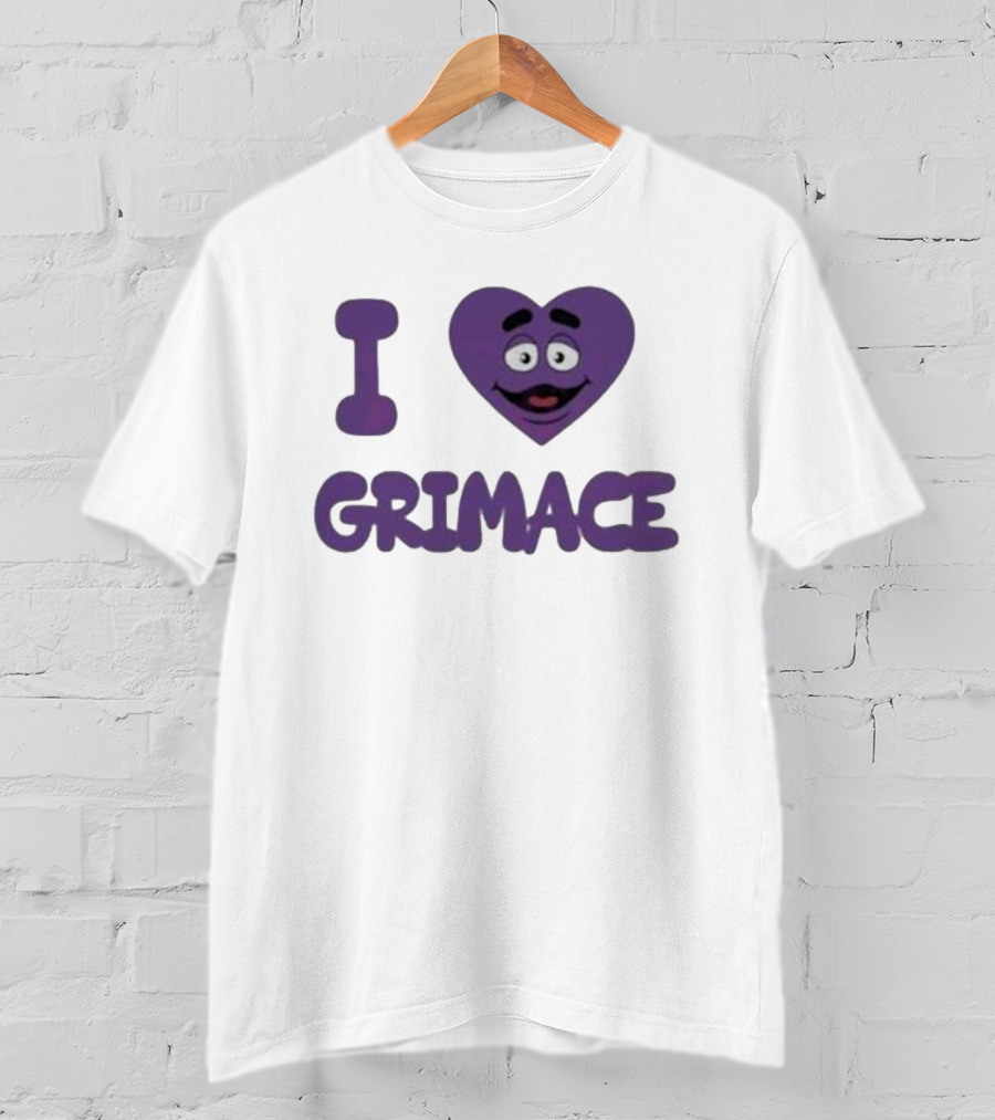 I Love Grimace Funny Face Hbd McDonalds T-Shirt