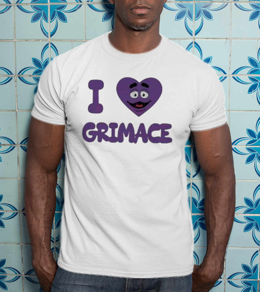 I Love Grimace Funny Face Hbd McDonalds T-Shirt