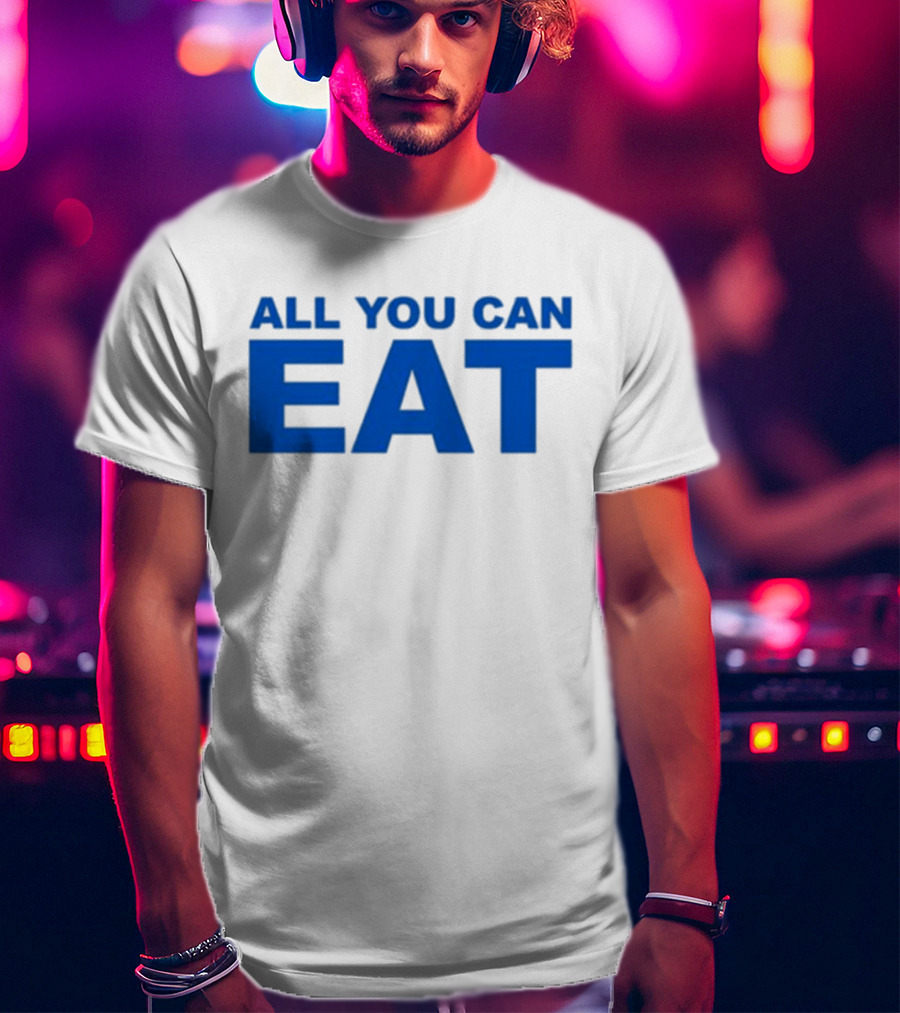 Sappy All You Can Eat Blue Letters T-Shirt