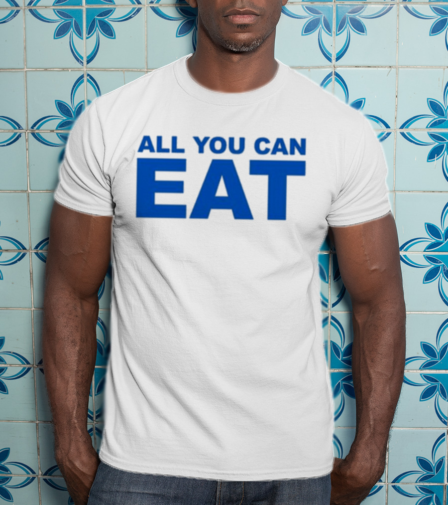 Sappy All You Can Eat Blue Letters T-Shirt