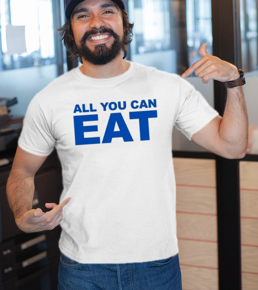 Sappy All You Can Eat Blue Letters T-Shirt