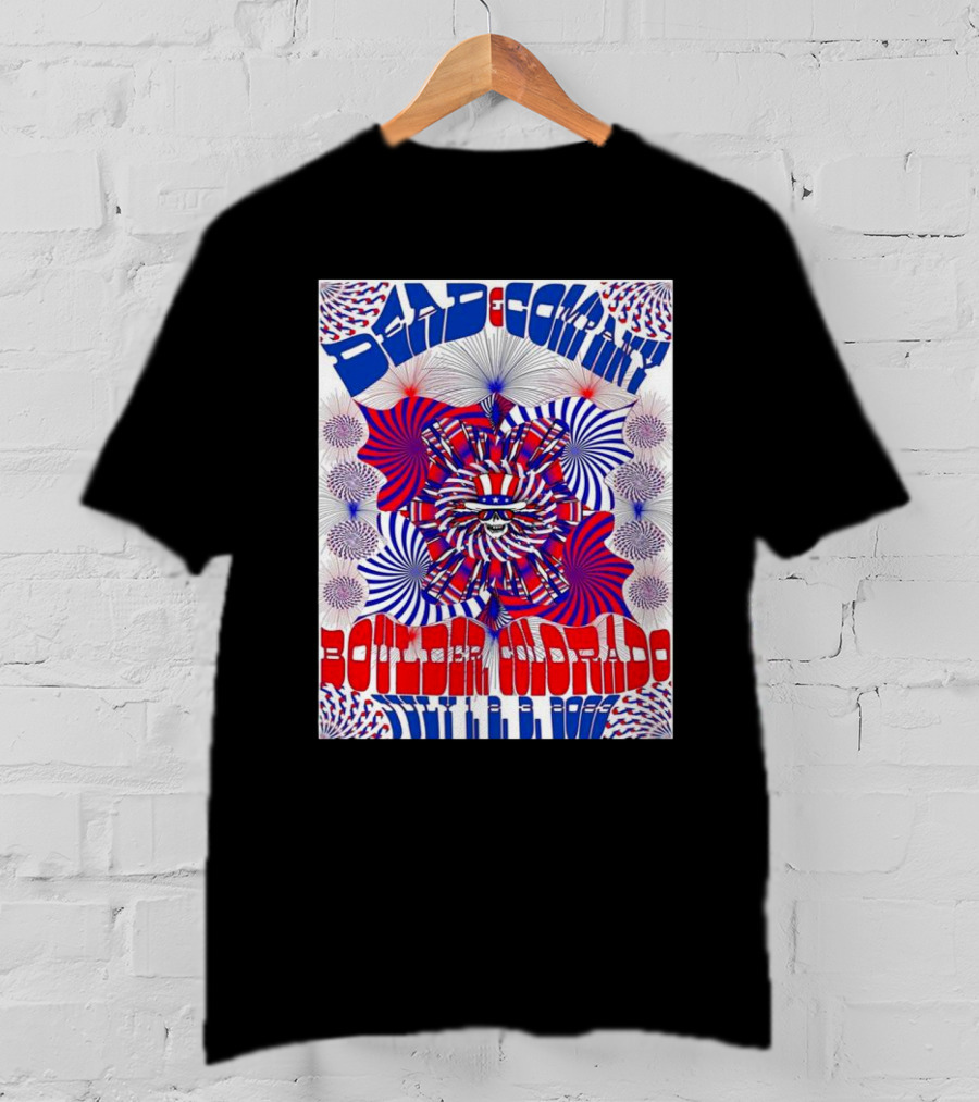 Bad Company Boulder Colorado 2002 Psychedelic Pattern T-Shirt