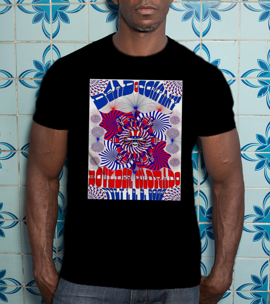 Bad Company Boulder Colorado 2002 Psychedelic Pattern T-Shirt
