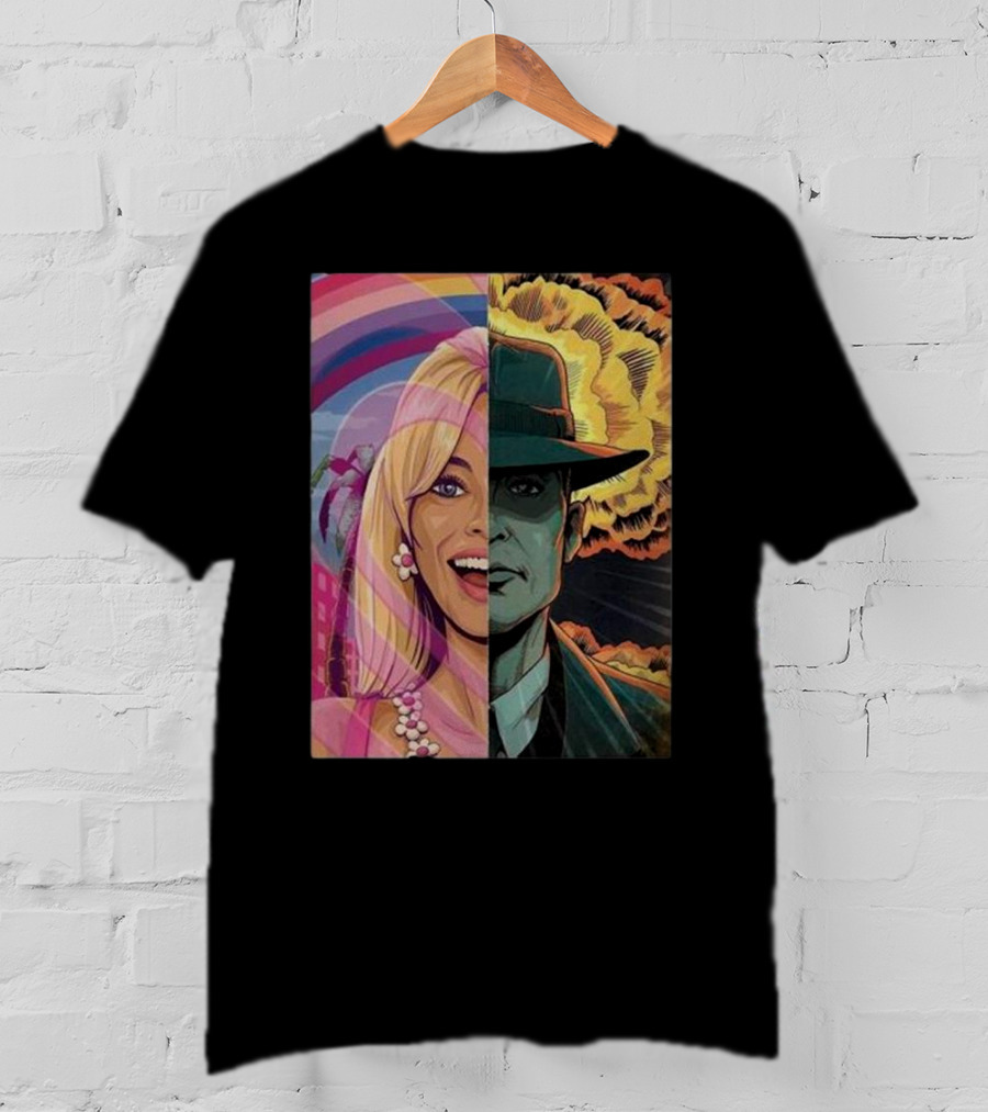 Christopher Nolan 18 Days Barbie X Oppenheimer Barbenheimer Home Decor Explosion T-Shirt