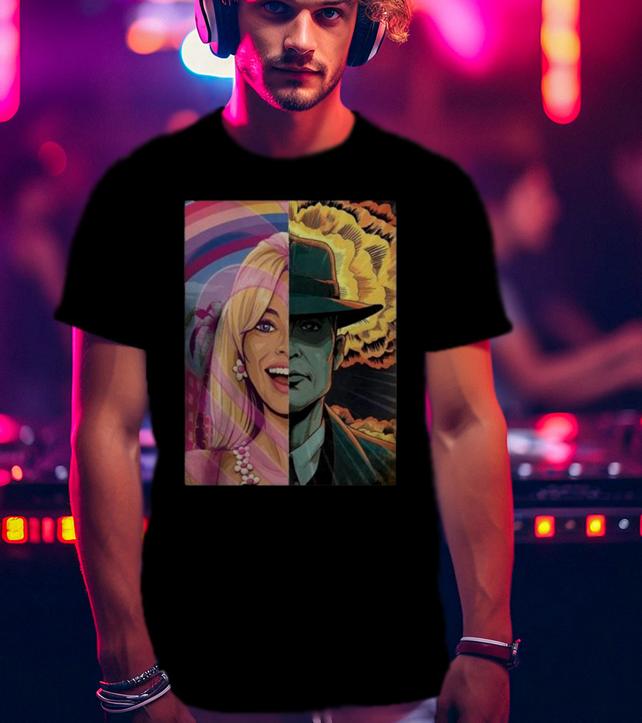 Christopher Nolan 18 Days Barbie X Oppenheimer Barbenheimer Home Decor Explosion T-Shirt