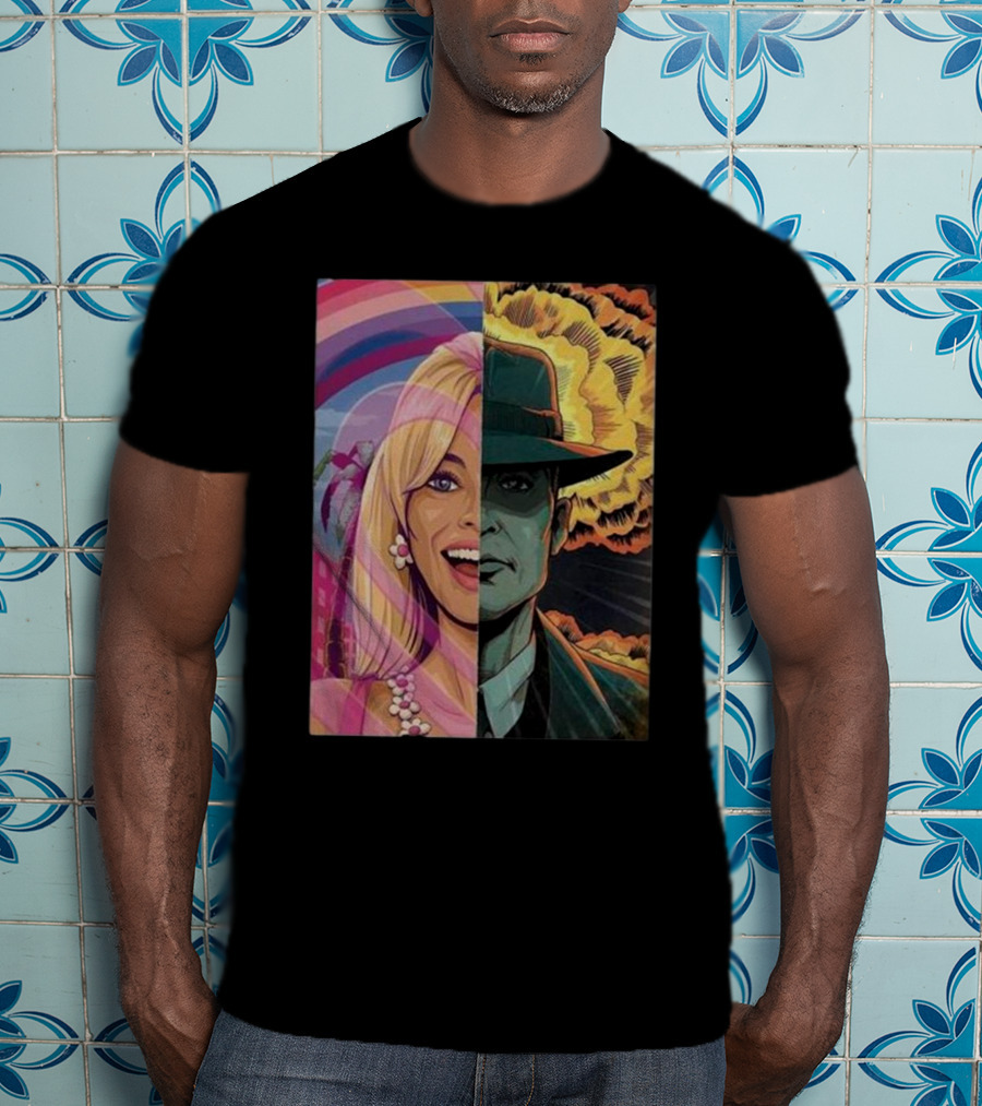 Christopher Nolan 18 Days Barbie X Oppenheimer Barbenheimer Home Decor Explosion T-Shirt