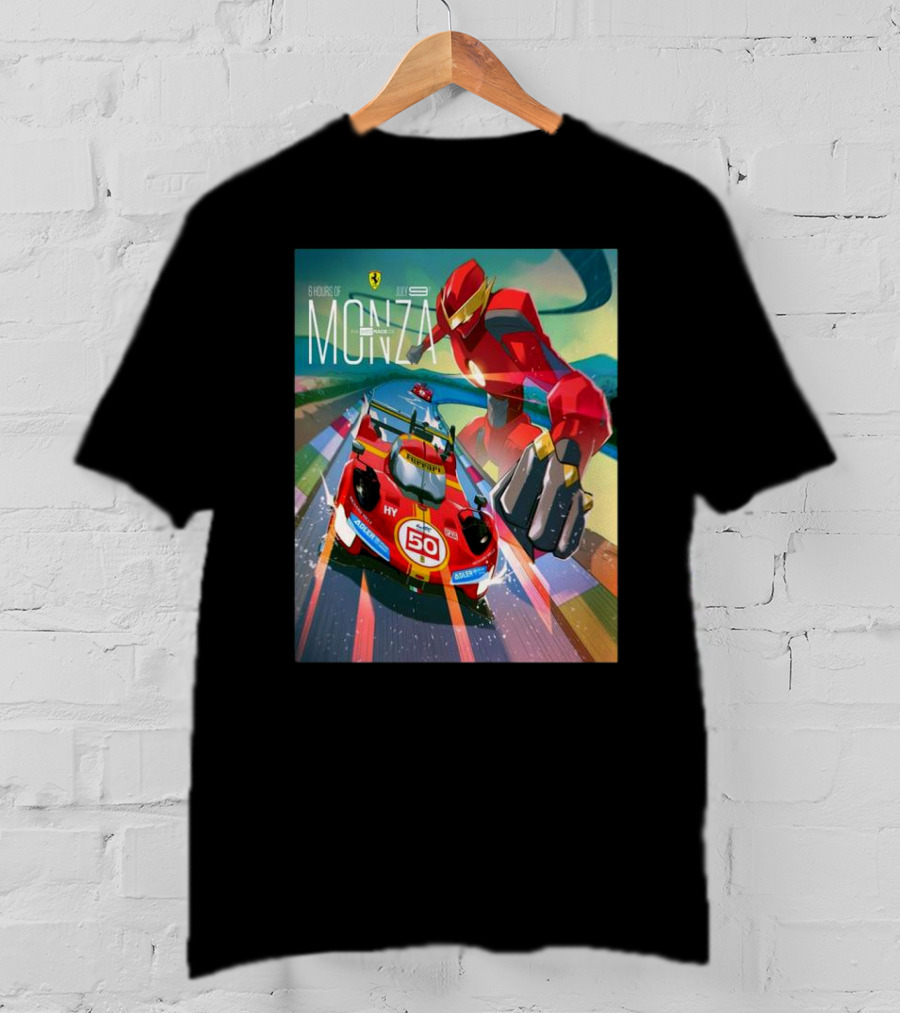6 Hours Of Monza July 9 Ferrari Racing Robot T-Shirt