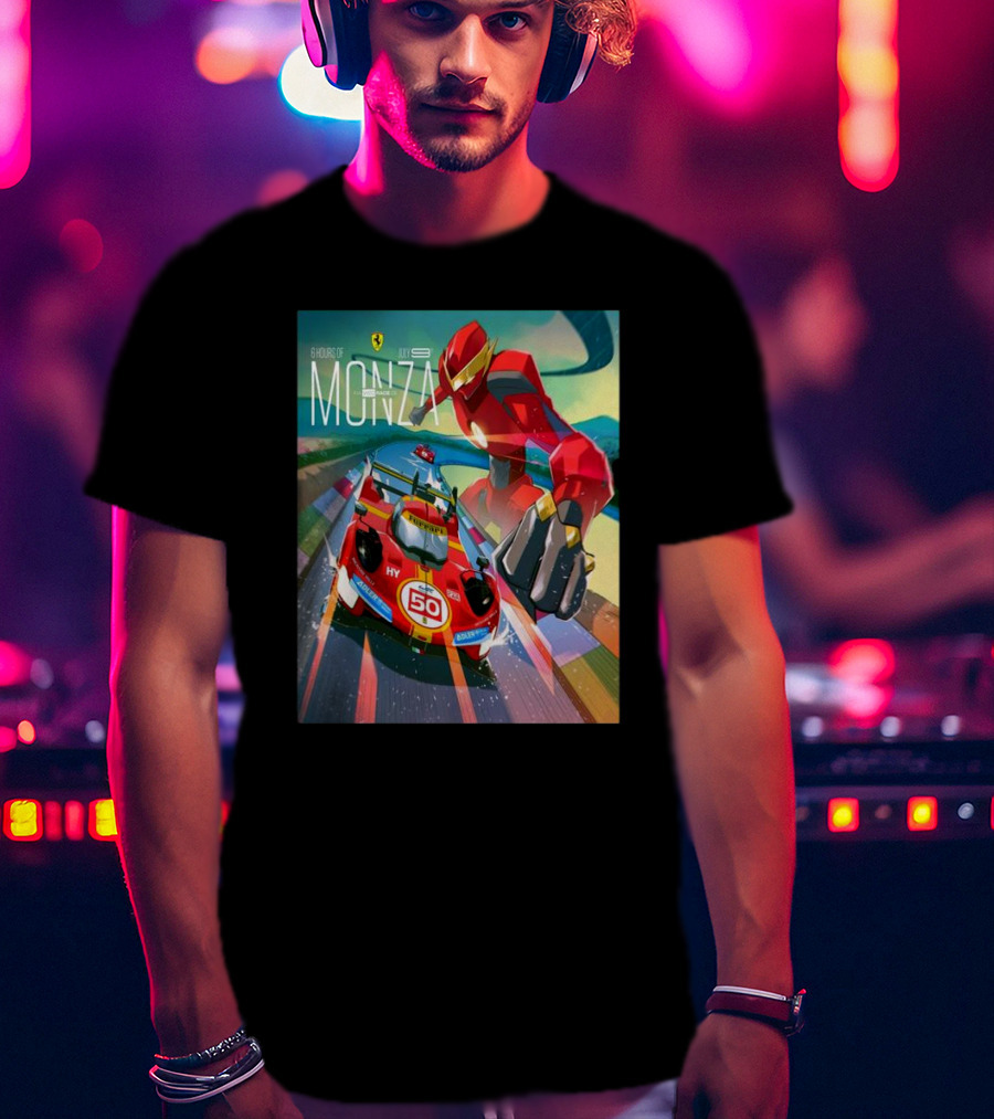 6 Hours Of Monza July 9 Ferrari Racing Robot T-Shirt
