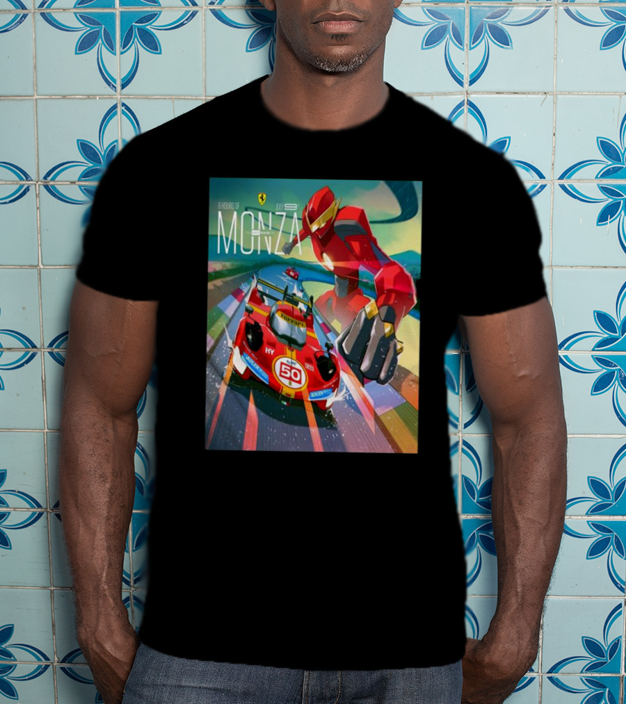 6 Hours Of Monza July 9 Ferrari Racing Robot T-Shirt