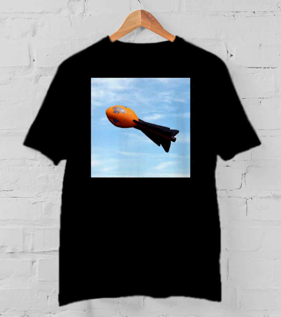 Football Guy Rocket Sky Launch T-Shirt