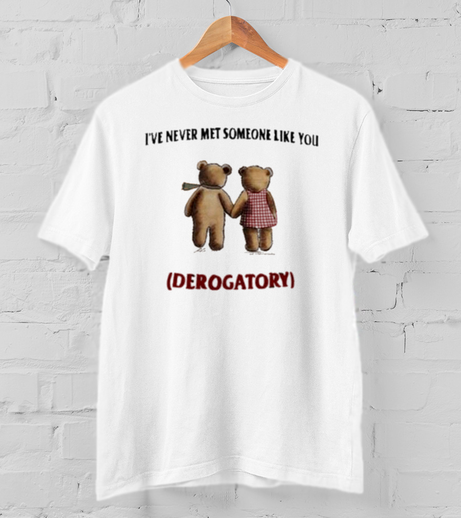 I’ve Never Met Someone Like You Derogatory Holding Hands Teddy Bears T-Shirt