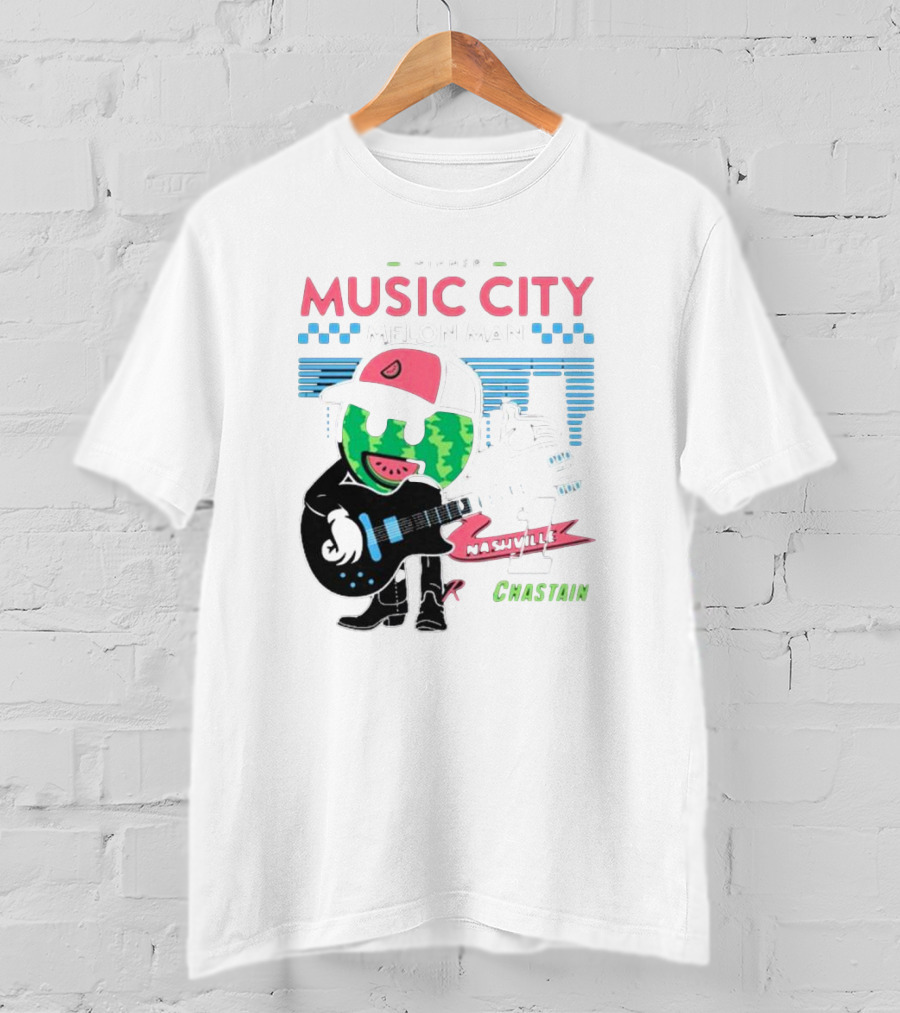 Winner Music City Melon Man Nashville Chastain T-Shirt