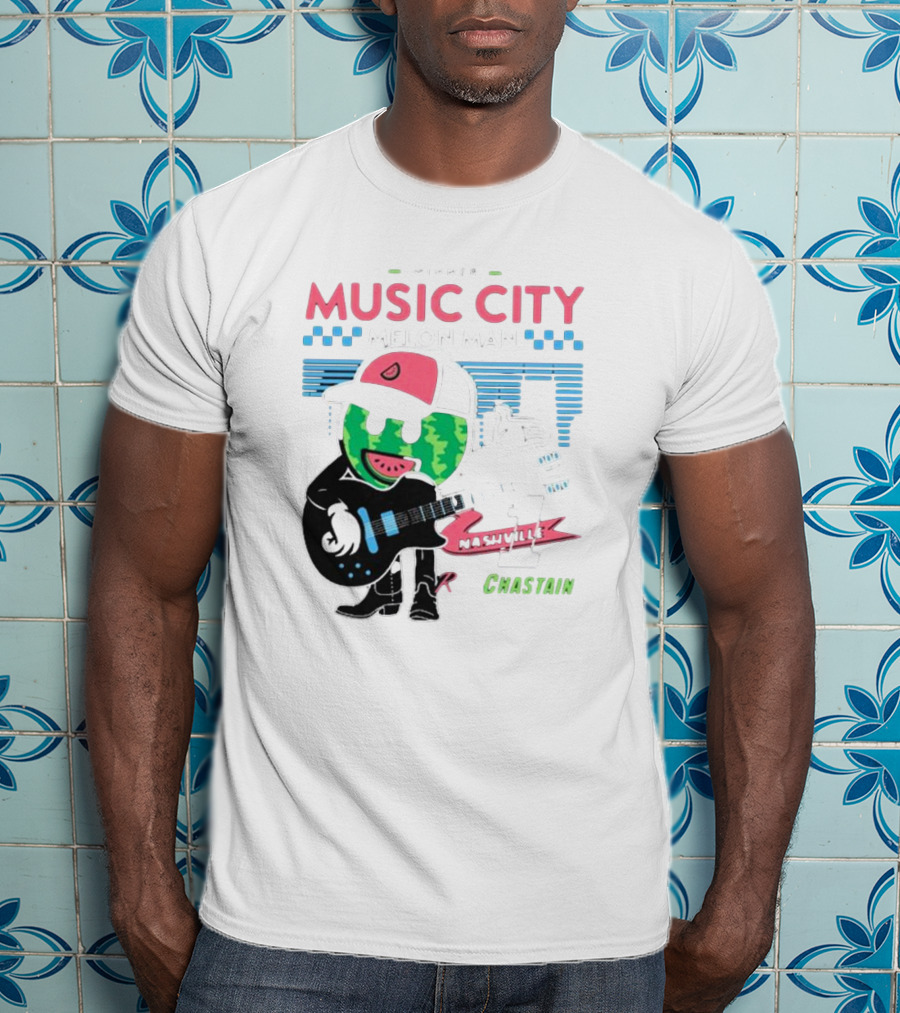 Winner Music City Melon Man Nashville Chastain T-Shirt