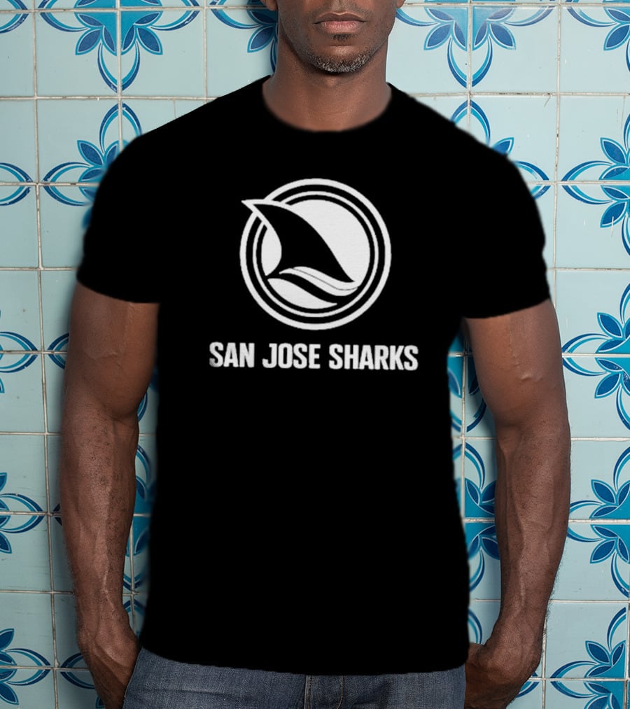 San Jose Sharks Logo San Jose Barracuda T-Shirt