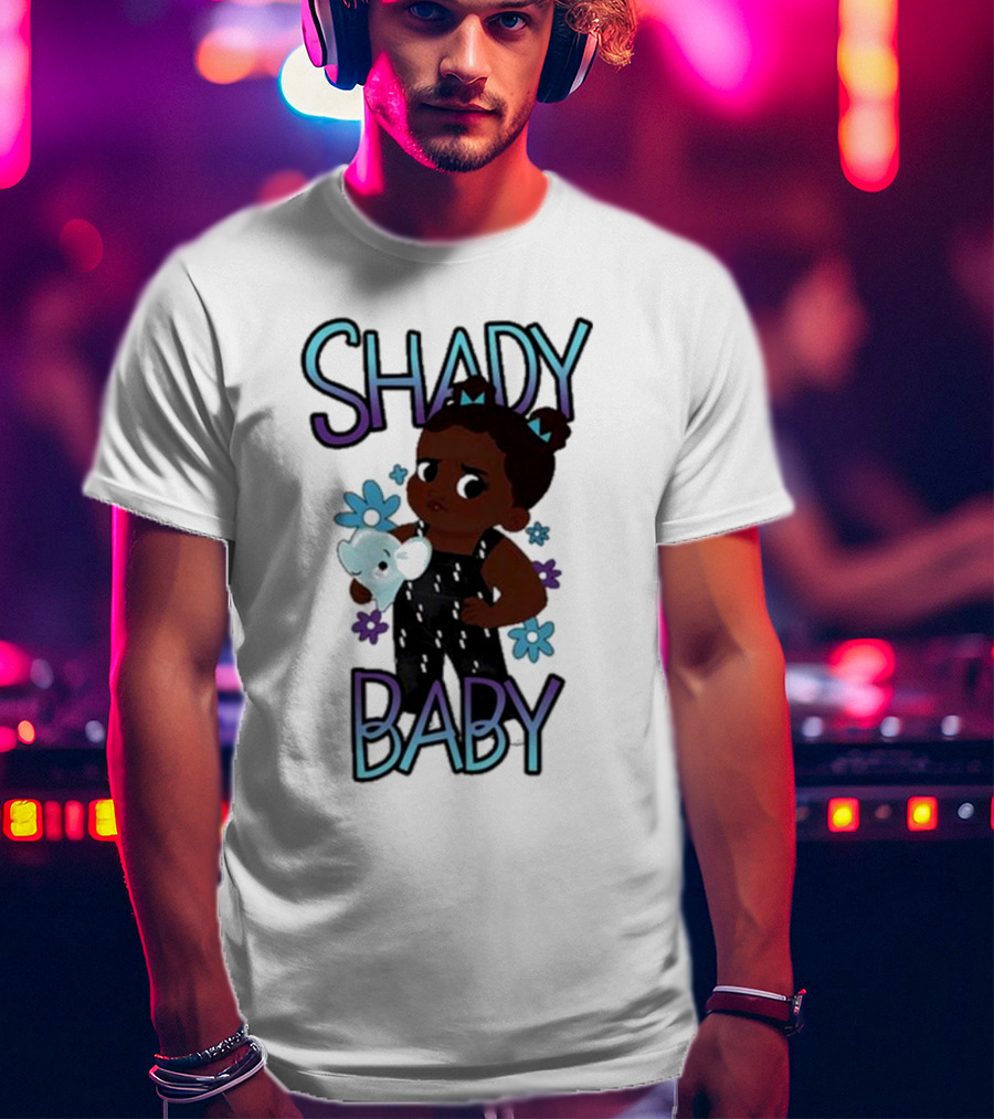 Shady Baby Danilo Cute Floral Panda Graphics T-Shirt