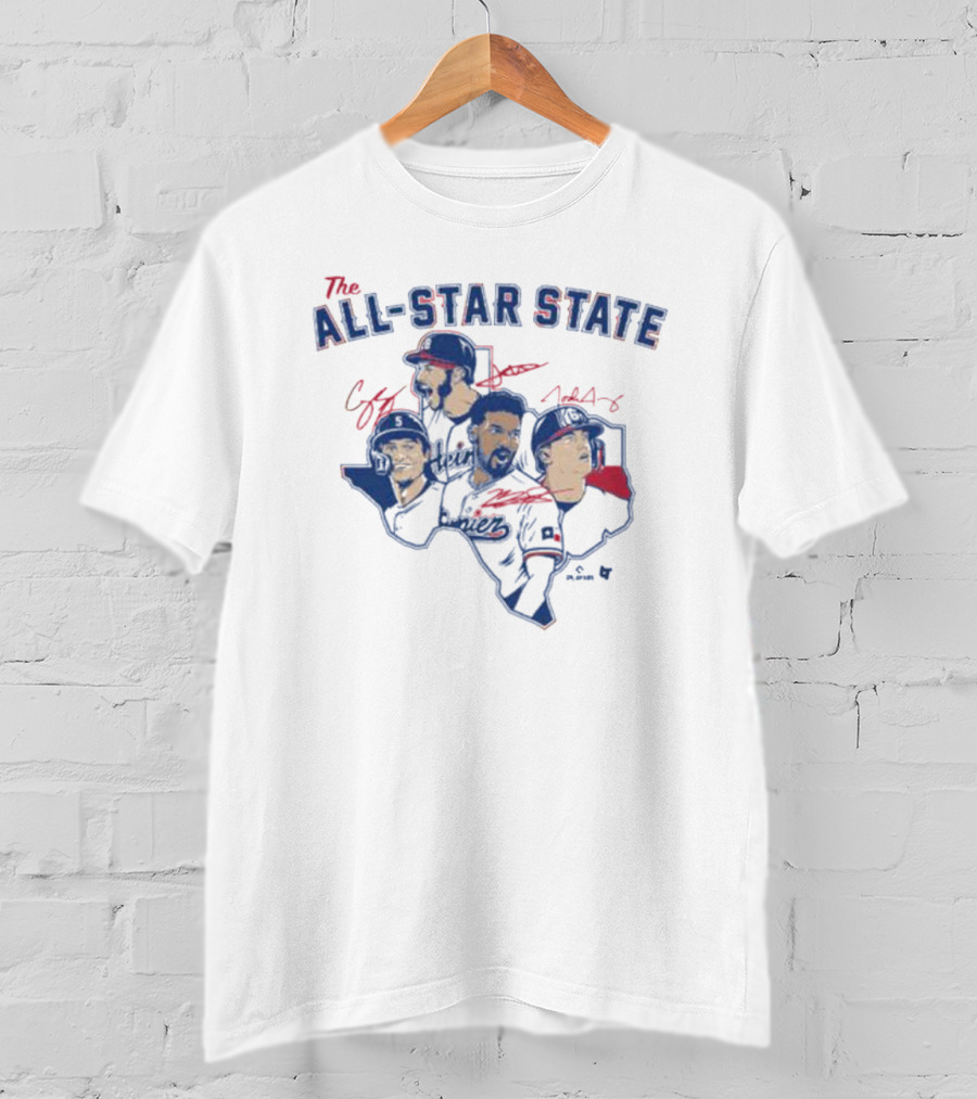 The All-Star State Texas Baseball Legends T-Shirt