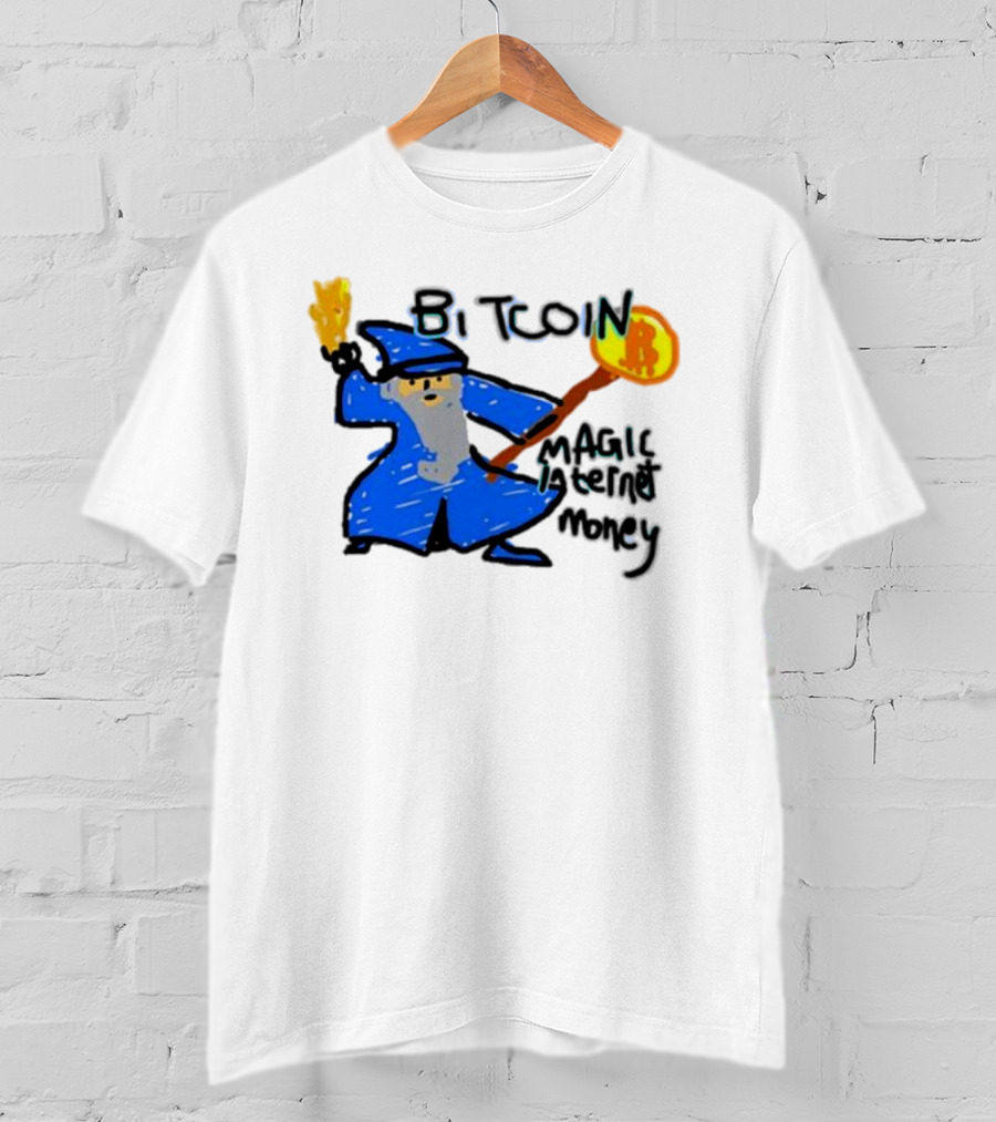 Bitcoin Wizard Magic Internet Money T-Shirt