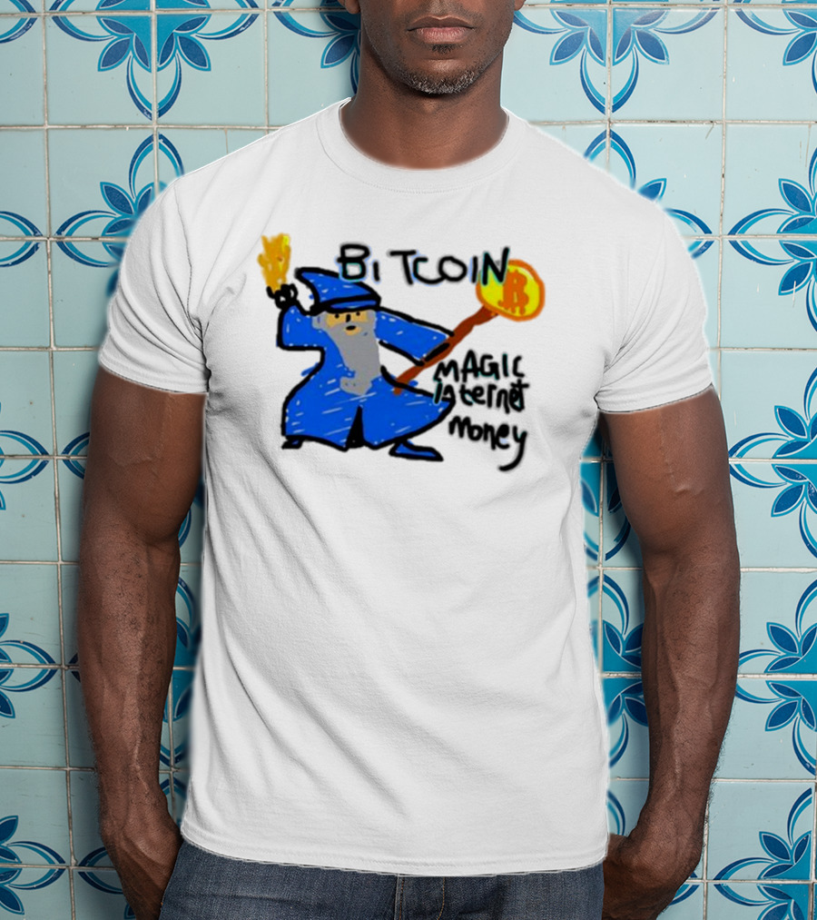 Bitcoin Wizard Magic Internet Money T-Shirt